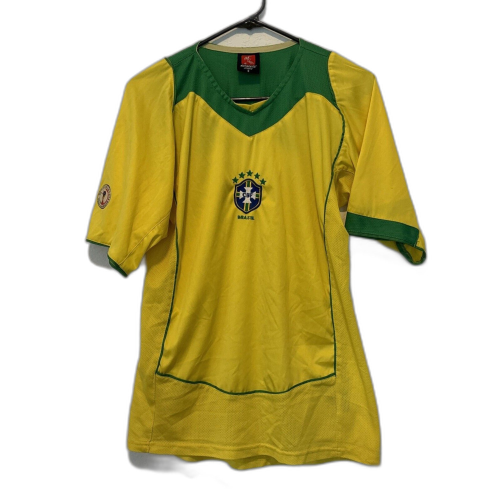 BRAZIL NATIONAL TEAM World Cup 2006 FOOTBALL SHIRT JERSEY Authentic Sports S